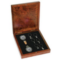 Rosewood Finish Kit- wine medal, wine stopper, 6 wine charms